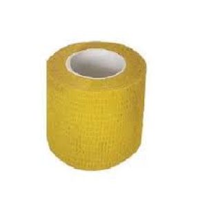 Bandagem Autoadesiva Flexível Amarelo 4,5mx10cm – Agrozootec