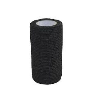 Bandagem Autoadesiva Flexível Preto 4,5mx10cm – Agrozootec