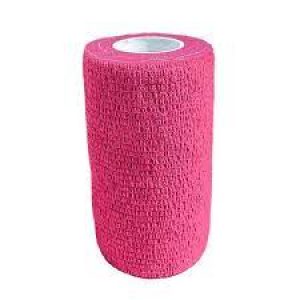 Bandagem Autoadesiva Flexível Rosa 4,5mx10cm – Agrozootec