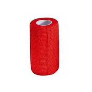 Bandagem Autoadesiva Flexível Vermelho 4,5mx10cm – Agrozootec
