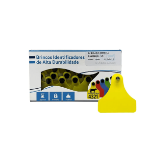 Brinco Brucelose Rb19 Amarelo Unitário – Allflex