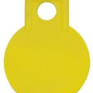 Medalhão Para Colar Pequeno Oval Ibéria Amarelo Liso C/25 – Agrozootec