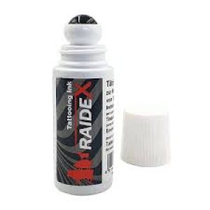 Tinta Para Tatuadeira Roll-on Preta 80ml – Raidex