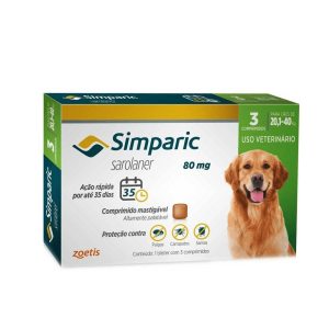 Simparic C/3 Comp. 80mg (20 A 40kg) – Simparic