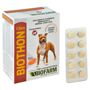 Biothon Cães Suplemento Vitamínico Cartela C/10 Comprimidos