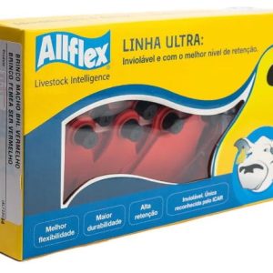 Brinco Maxx Liso Vermelho C/25 – Allflex