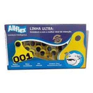 Brinco Médio C/numero Amarelo C/25 – Allflex