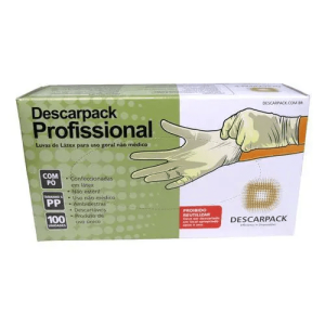 Luva Látex Tam. Pp Prof Com Pó – Descarpack