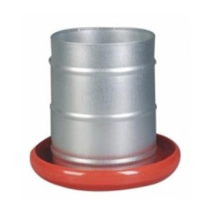 Comedouro Aves 5kg Tub.metal Base Plástica