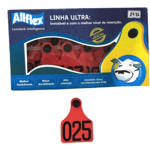 Brinco Grande C/num Verm C/25 – Allflex
