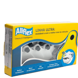 Brinco Grande Liso Branco C/25 – Allflex