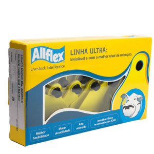 Brinco Maxx Liso Amarelo C/25 – Allflex