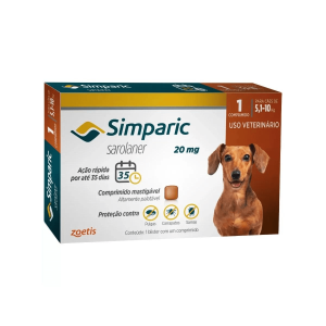 Simparic C/3 Comp. 20mg (5 A 10kg) – Simparic