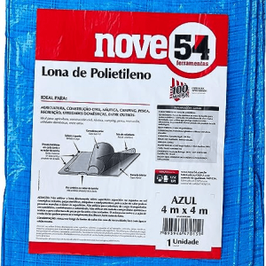 Lona 4×4 Polietileno Azul – Nove 54