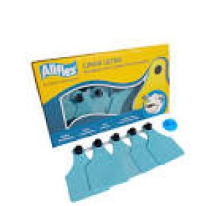 Brinco Médio Liso Azul C/25 -allflex