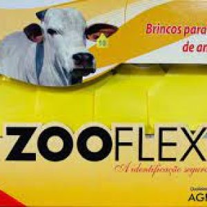 Brinco Médio Liso Amarelo C/25 -allflex