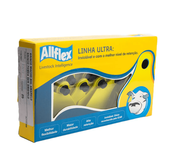 Brinco Grande Liso Amar C/25 - Allflex