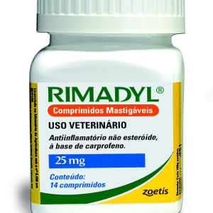 Rimadyl Anti-inflamátorio P/cães Comprimidos 25mg C/14 – Zoetis