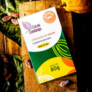 Chocolate Cacau Candango 38% ao leite com especiarias 80g
