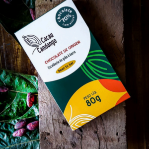 Chocolate Cacau Candango 70% com Xilitol 80g