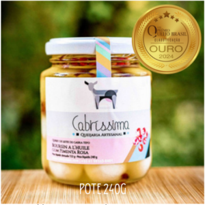 Queijo de Leite de Cabra BOURSIN A L’HUILE COM PIMENTA ROSA