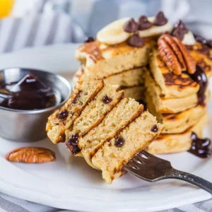 Panqueca Americana com Gotas de Chocolate