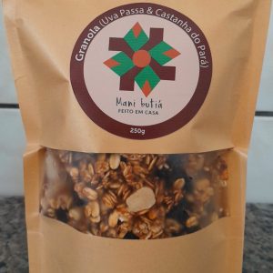Granola de uvas passas, castanhas do Pará e gergelim – 250g