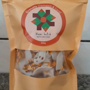 Granola de coco, damascos e chia – 250g