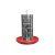 Comedouro Aves 10kg Tub.metal Base Plástica